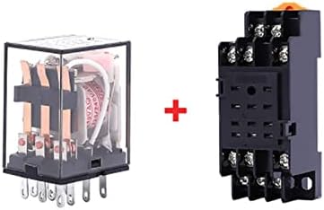 UMCNVV 5set relej sa Socket Coil General DPDT mikro Mini elektromagnetni Relejni prekidač LED AC 110/220V DC