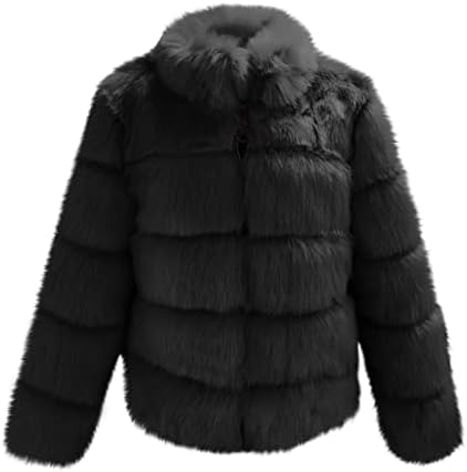Ženski luksuzni kaput sa luksuznim šalom zimskim fluffnim krznom zadebljani kratki kardni kardigan