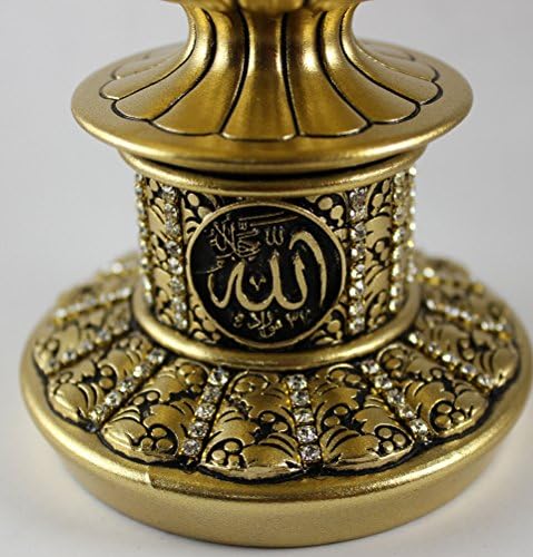 Dekor za stolni dekor Gold Jaje Skulptura Slika Arapska 99 Imena Allah Esma Asma al Husna