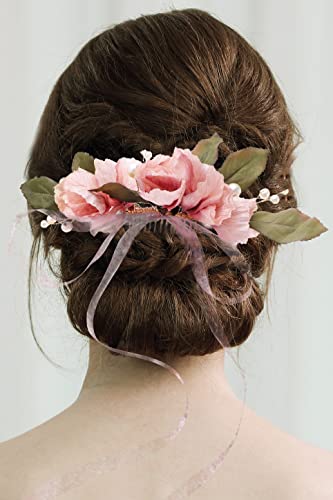 Coucoland češljevi za kosu za žene aksesoari - Svadbeni ukrasi za kosu za vjenčane listove i cvjetne proizvode za kosu cvjetni Headpiece