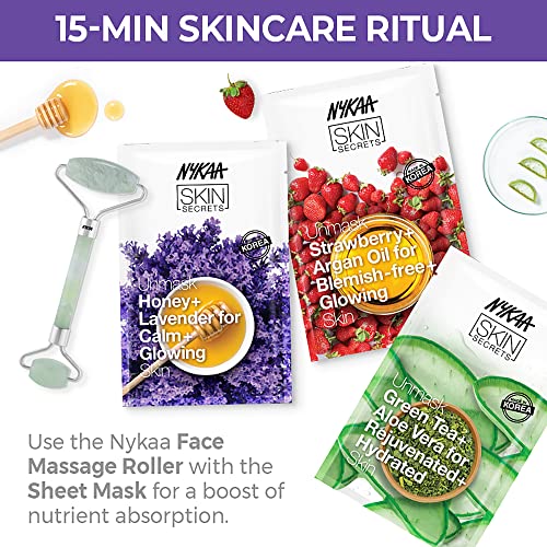 Nykaa Skin Secrets Honey + lavanda sheet Mask for Calm & Glowing Skin-Paraben & amp; SLS/SLES Free