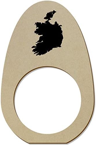 Azeeda 5 X 'Irska Zemlja' Drveni prstenovi / držači / držači