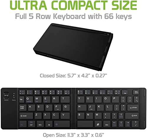 Radovi Cellet Ultra tanka sklopiva Bežična Bluetooth tastatura kompatibilna sa Samsung M30s sa držačem