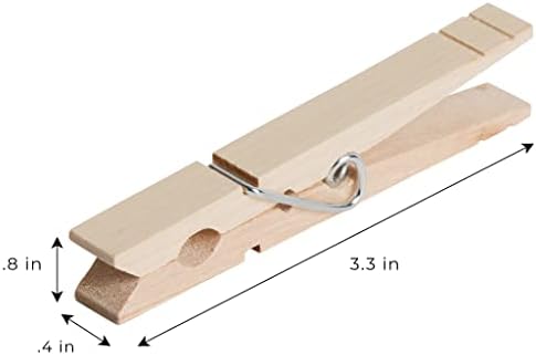 Smart Design 4 - Coil drvene štipaljke za teške uslove rada-igle za drvene klinove bez bojenja - zatvorite