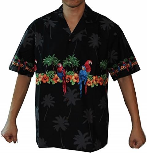 Napravljeno na Havajima! Muške papagalice Hibiscus Hawaiian Luau Cruise Aloha majica