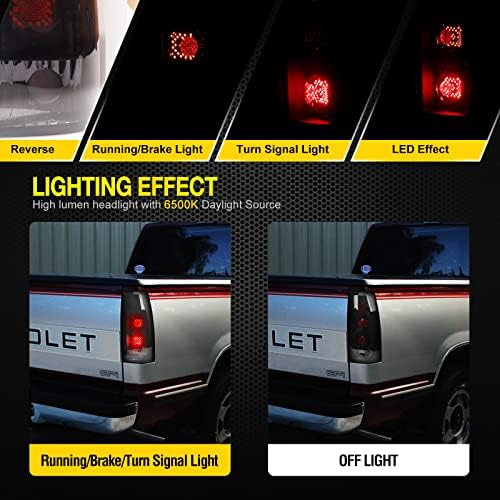 AUTOWIKI LED zadnja svjetla za Chevy C/K 1988-1999 1500 2500 3500,1992-1999 Chevy Suburban/GMC Yukon, zadnja