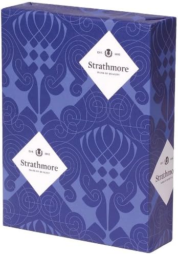 Strathmore pisanje 25% pamuk papir za papir Wove Finish prirodna bijela nijansa vodeni žig, 24 lb 8.