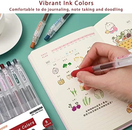 Kekelele uvlačenje & amp; Refillable gel Tinta olovke, Fine Point, Retro miješanih boja boje