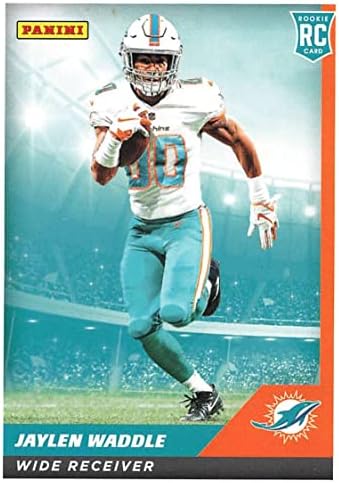 2021 Panini Standardni umetnik # 75 Jaylen Waddle RC Rookie Miami Dolphins NFL fudbalska trgovačka kartica