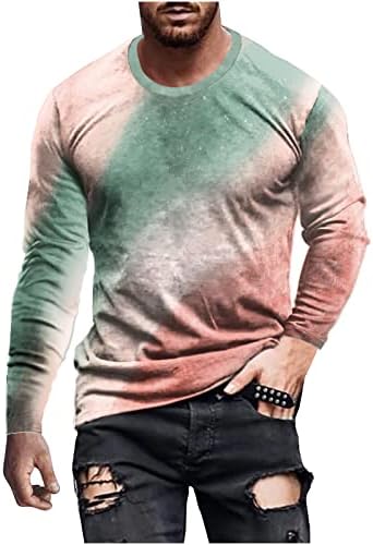 Majice Ozmmyan za muškarce Ljetni casual kratkih rukava Print Okrugli vrat Modni pulover T Majica