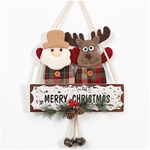 Amaae božićna zvona za ukrase božićne stablo ukrase drvene jelene sa burlap visećim žicama zvona za kućne kućne