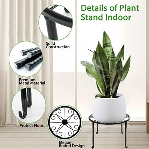 Metalni stalak za biljke 5 pakovanja stalci za biljke u zatvorenom prostoru za vanjske biljke višestruki držač