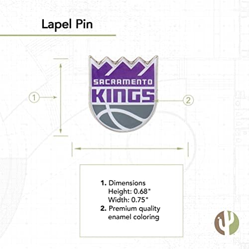 Sacramento Kings Revel Pin NBA logotip momčadi izrađen od metala
