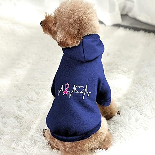 Rak dojke Heartbeat duksevi za kućne ljubimce Meko topli džemper za pse ispisan uzorak kućnih ljubimaca sa šeširima