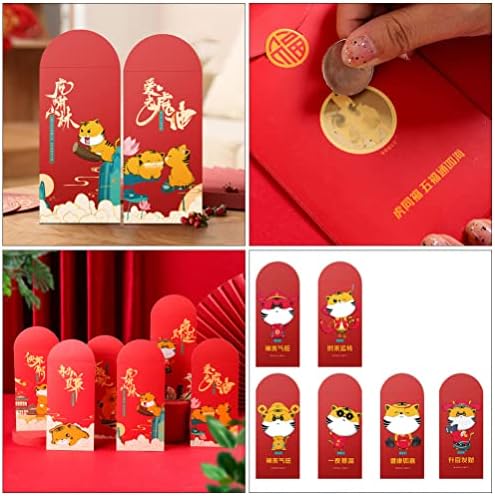 Aboofan Wedding Decorations 12 kompleta 2022 Nova Godina crveni paket kineska godina crvene koverte
