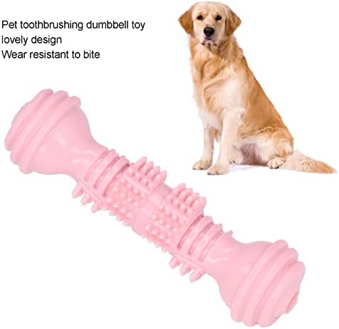 Dog žvakaste igračke, čišćenje pasa za zube Theethys Butbbell konveksna točka za ujeda za male pse
