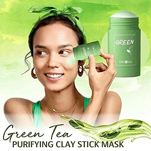 LEDeng 2 paketa maska od gline za čišćenje zelenog čaja, face vlaži kontrolu ulja, duboko čiste Pore, poboljšava kožu, za sve tipove kože muškarci žene