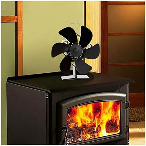 Ventilator peći sa 6 noževa na toplotu ventilator za kamin za peć na drva plinski štednjak sa niskim gorivom koji privlači ljepotu