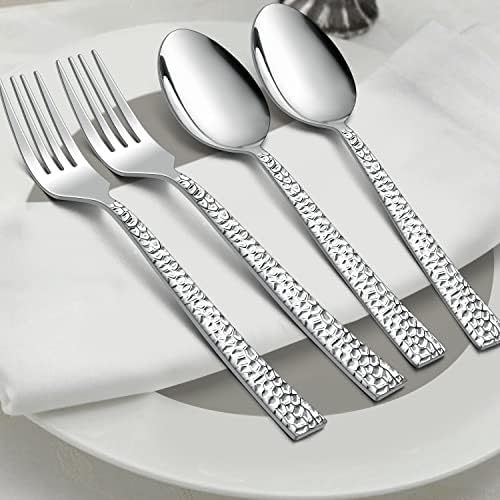 Čekić 12 komada kašike za večeru, haware nehrđajući čelik 7.9 srebrni pribor za dom / kuhinja / restoran, klasični elegantni dizajn Velike vilice, ogledalo polirano, suftino