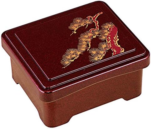 Fukui Craft 5-743-3 Heavy kutija, crvena, 5,5 x 4,8 x 2,9 inča, jegulja, mini zdjela, složeni biserni crveni bor