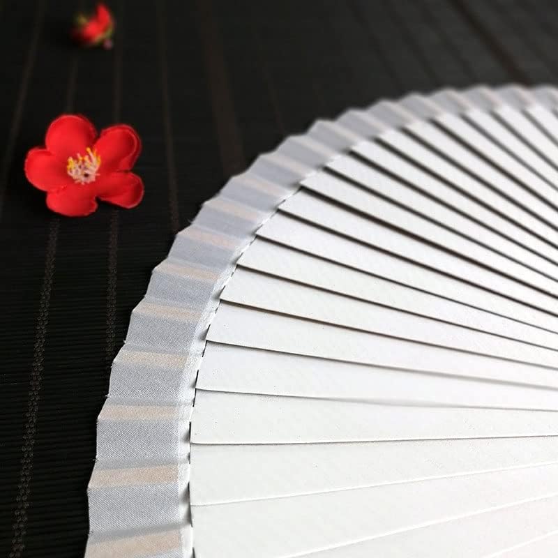 N / A sklopivi ventilator drva od svilene krpe DIY Kineski sklopivi ventilator drvena antika sklopiva