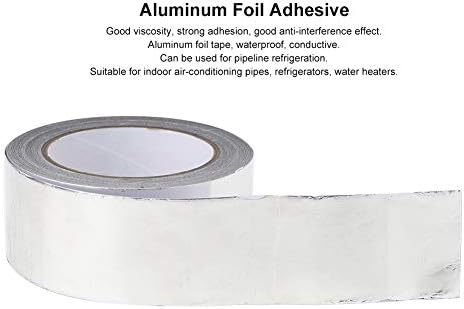 Fafeicy 50mm x 30m srebrna vodootporna plamena aluminijumska lepljiva traka za cjevovod, električnu traku
