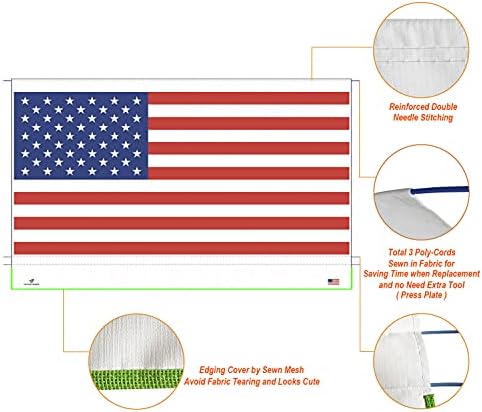 Leaveshade RV tenda zamjena kamper prikolica Tenda tkanina Super teški vinil obloženi poliester 12 ' 3 -američka zastava