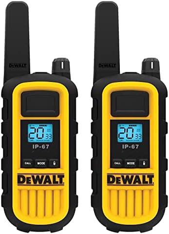 DEWALT Dxfrs800 paket 2W voki Tokiji dvosmjerni Radiji za teške uslove rada, 6 pakovanje sa 6 slušalica