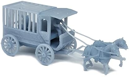 Outland modeli voz raspored Old West konj Carriage zatvorenik Wagon 1: 87 HO skala