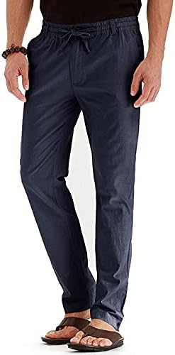 Kargo pantalone za muškarce, pamučne Ripstop pantalone za trening klasične opuštene pantalone elastičnog struka radne Ležerne pantalone sa džepovima pantalona