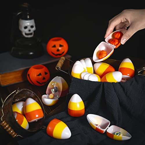 72 kom Halloween uskršnja jaja kukuruzna Plastika Fillable Scavenger lov igra jaja Trick or Treating Candy