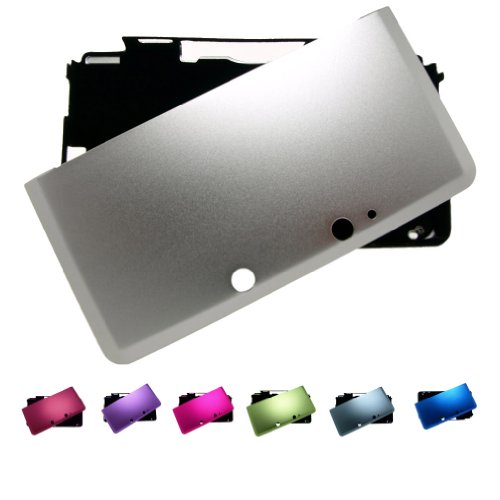 Srebrni Nintendo 3DS puni Aluminijumski metalni zaštitni poklopac kućišta + Besplatni štitnici za ekran, srebro