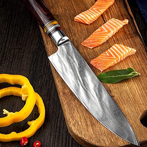 Gond 7 kom kuhinjski nož set VG10 japanski damask čelik Chef Santoku Utility Borsion Rezanje krušnog noževa za jelo