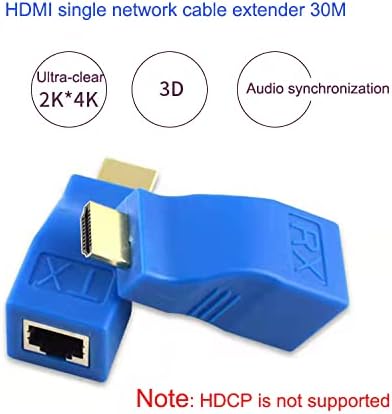 Sruixin HDMI RJ45 Adapter Ethernet kabl Extender Converter 30m CAT-5e CAT6 podržava HDMI1.4