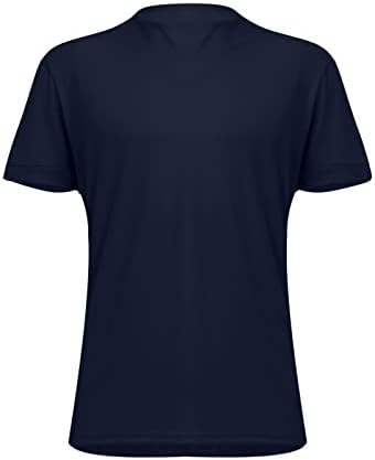 AMZOC obični majice Muškarci, Ležerne prilike Solid Color V-izrez Poslovna majica kratkih rukava sa kratkim rukavima