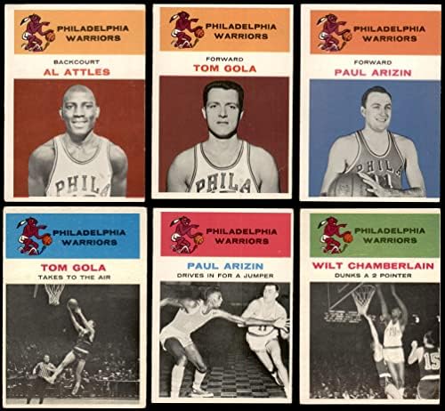 1961-62 Fleer Philadelphia Warriors Team set Filadelfija Warriors Dobre ratnike
