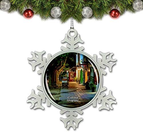 Urugvaj Colonia del Sacramento Božićna ukras ukras na drvetu Kristalni metalni suvenirni poklon