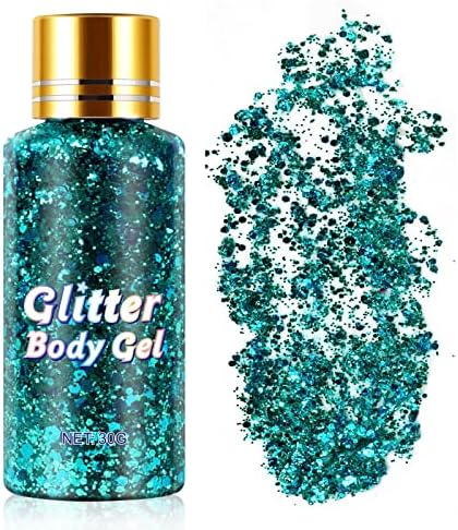 Sjaj za usne Gle Gel Glitter Glitter Gel Face Body prerušiti se Glitter gel performanse šminke za šminkanje