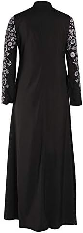 Lzeal muslimanska odjeća za žene dugih rukava Tunika Burkas duga haljina Hidžab Bonnet Burkas za žene