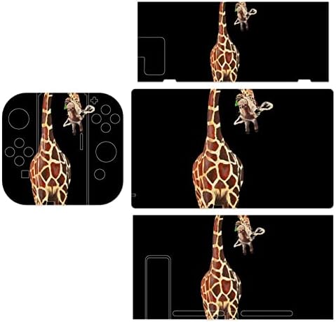 Žiraffe Switch naljepnica za kožu priličan uzorak naljepnica s tankim poklopcem za zaštitu kože s punim omotom kompatibilna sa Switch Lite