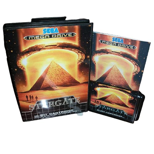 Aditi Stargate EU pokrivaju s kutijom i priručnikom za Sega Megadrive Genesis Video Console 16 bitna MD kartica