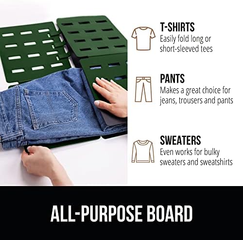 Gorilla Grip Shirt sklopiva ploča, jednostavna brza majica i fascikla za odjeću, odjeća za odrasle,