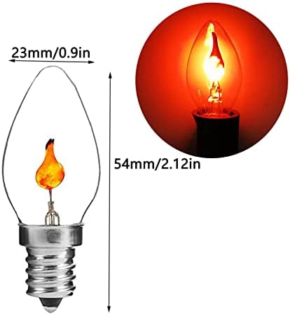 Treperenje plamen sijalice C7 plamen u obliku E12 Candelabra baza treperenje luster plamen efekt