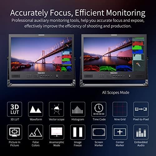 Seetec ATEM215S 21,5-inčni Monitor za proizvodnju emitovanja sa više kamera sa 4 x SDI ulazom i