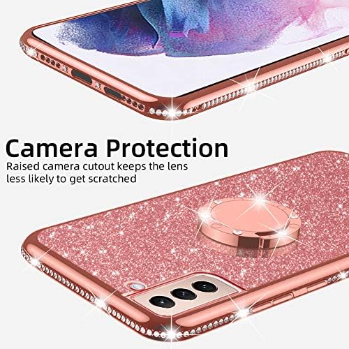 nancheng za slučaj Samsung Galaxy S21 , futrola za telefon za žene Galaxy S21 Glitter slatka luksuzna