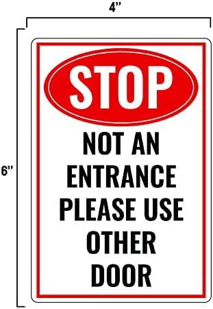 Signaliranje vrata za poslovnu zgradu, hapke, bar, restoran ili znak vrata kluba Zaustavite nijedan ulaz, koristite druga vrata