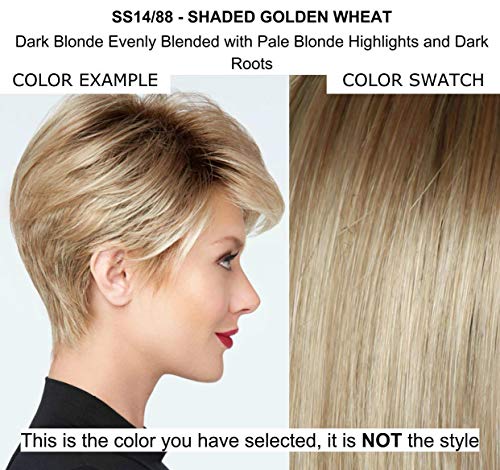 Savršena Pixie perika boja SS14 / 88 zasjenjena zlatna pšenica-hairdo perike 5 kratka dužina Pixie Tru2Life