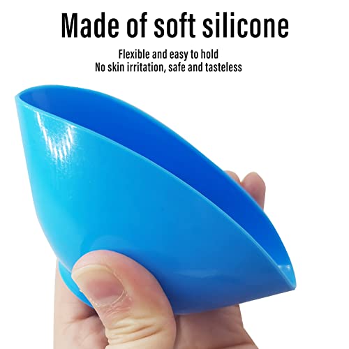 KKONHII 3.1 inčna silikonska zdjela maska za lice posuda za miješanje maska za lice za kućnu upotrebu, maska