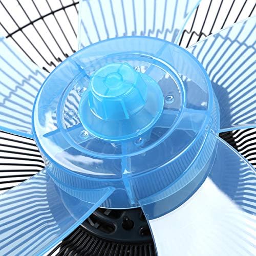 Floebily kućni plastični lopatica tri / pet listova s ​​poklopcem matice za stolni stolni stol za stol ventilator ventilatora Opći dodaci Sky Blue 16 inčni