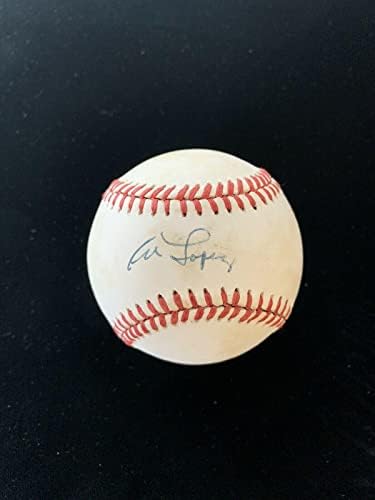 Al Lopez White Sox Hofer potpisao je službenu američku ligu bejzbol w / b & e hologr. - AUTOGREMENA BASEBALLS